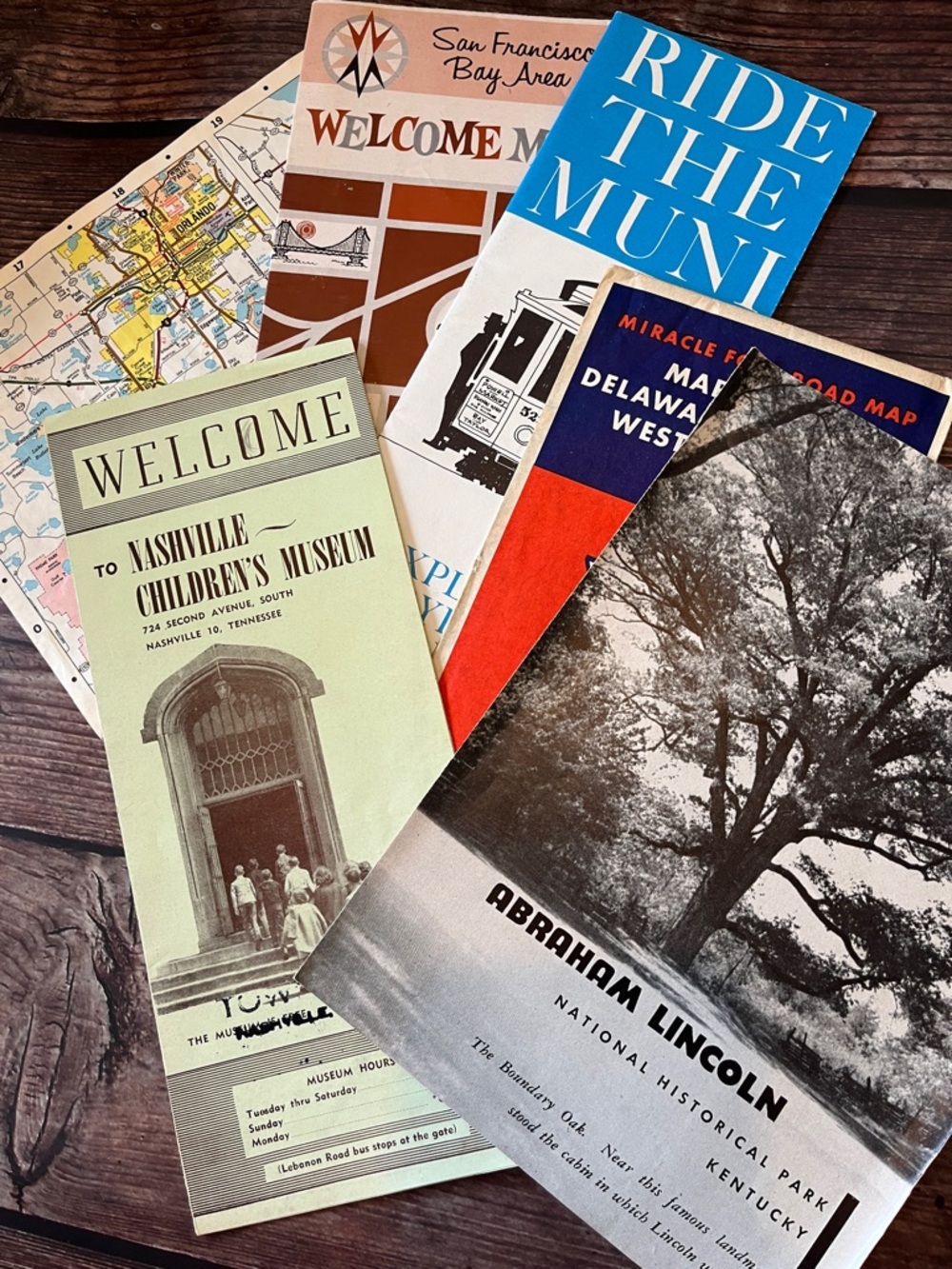 Vintage Travel Brochure Set and Museum and Historical Sites